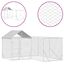 vidaXL Perrera de exterior con toldo acero galvanizado plata 10x6x2,5m, , large indicador imagen numero 1